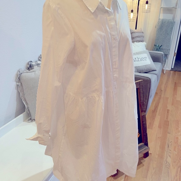 ASOS white button down blouse - Picture 3 of 5